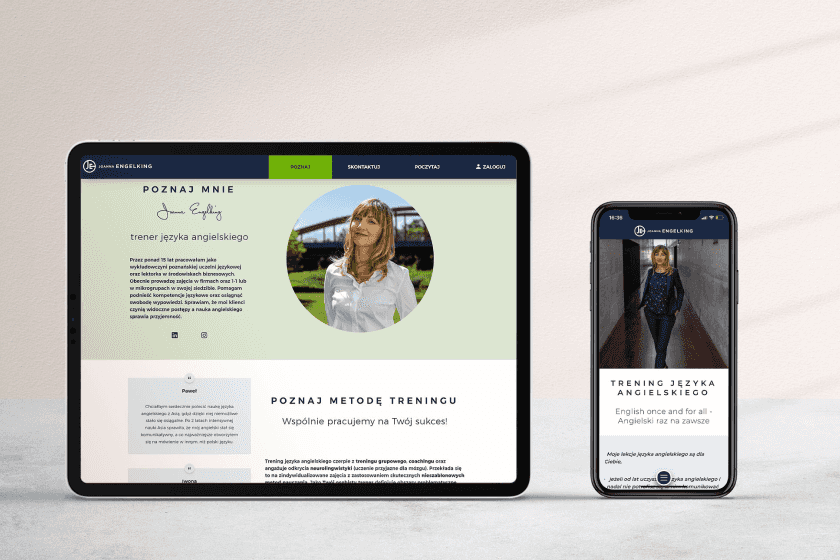 English school website image